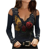 Punk Skull Lace Top