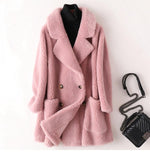 Real Fur High Quality Australian Wool Coats