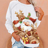 Christmas Elk Creative Printed Sweater