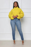 Burst Your Bubble Cropped Sweater