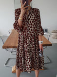 Chiffon Leopard Print Dress