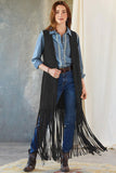 Sleeveless vest shawl vintage western style coat