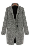 Woolen Oversize Cardigan Velvet Coat