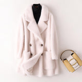 Real Fur High Quality Australian Wool Coats