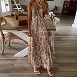 Casual Loose Sleeveless Beach Long Dress