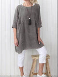 cotton and linen pocket dress