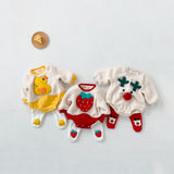 Christmas baby onesies thickened to keep warm