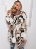 Women's Artificial Colorful Fur THICKING WARM Coat