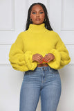 Burst Your Bubble Cropped Sweater