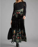 Casual Floral Cotton-Blend Long Sleeve Dresses