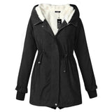 Anti-cold thickening medium long cotton coat