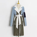 In Control Long Line Denim Coat