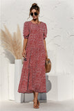 Polka Dot Plaid Print Robe Maxi Dress 2021