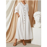 Cotton Vintage Shirt Dress