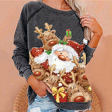 Christmas Elk Creative Printed Sweater