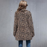 Leopard Thick Winter Women Casual Elegant Faux Fur Leopard Jacket