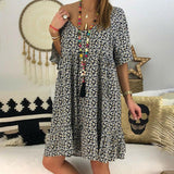 Shirt Sexy V Neck Boho Floral Print Dress