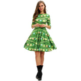 Christmas Printing Women's Dress