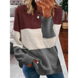 Winter Colorblock Fleece Sweatshirts