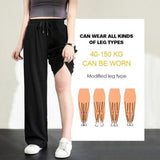 【Promotion-50% OFF】Ice Silk Wide Leg Pants Women