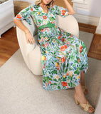 Blooming Botanical Ginger Dress