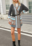 Bohemian Style Knitted Cardigan Sweater Coat
