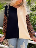 Leopard Knitted Sweater