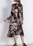 Flower Printing Loose Casual Dress