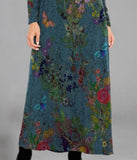 Casual Cotton-Blend Long Maxi Floral Dress