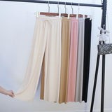 【Promotion-50% OFF】Ice Silk Wide Leg Pants Women