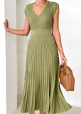 Zevah Knit Midi Dress - Olive