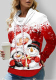 Snowman Drawstring Pullover Sweater