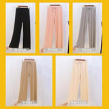 【Promotion-50% OFF】Ice Silk Wide Leg Pants Women