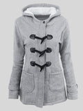 Casual Women Trench Coat Autumn Zipper Hooded Coat