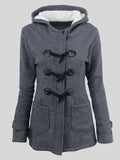 Casual Women Trench Coat Autumn Zipper Hooded Coat