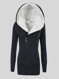 Winter Jackets Padded Long Slim Hooded