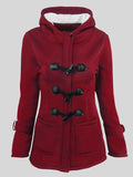 Casual Women Trench Coat Autumn Zipper Hooded Coat